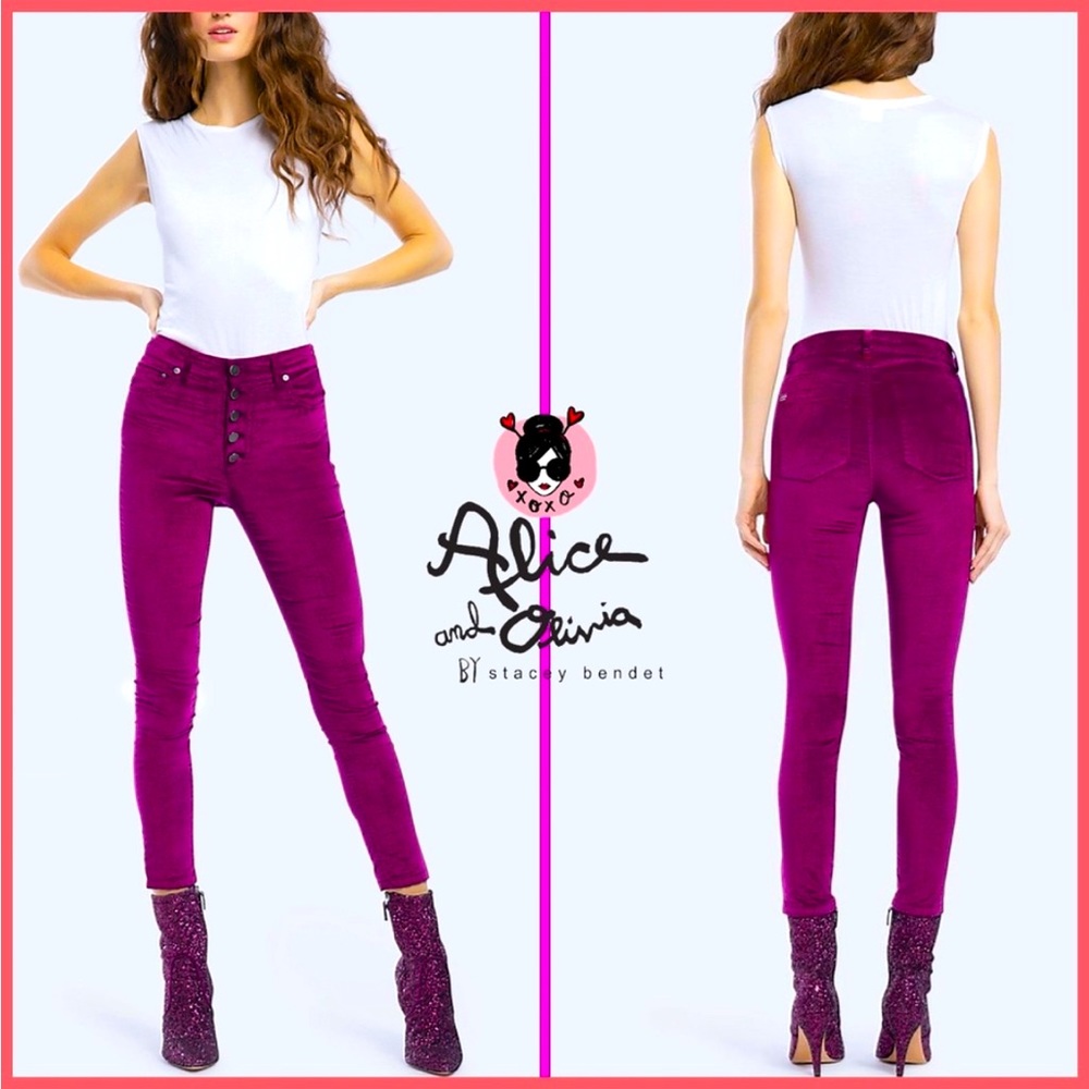 ALICE+OLIVIA♦️Good High Rise Button Fly Jeans